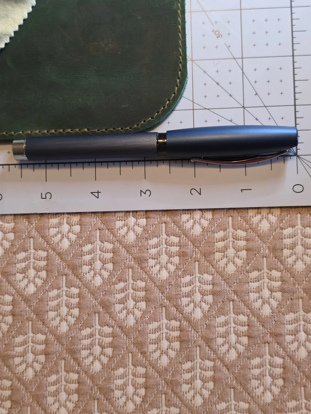 Faber-Castell Essentio Fountain Pen- Matte Blue - Steel Nib, Broad.
